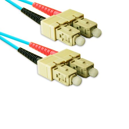 ENET Sc-Sc 20M Om4 50/125 Multimode Aqua SC2-OM4-20M-ENC